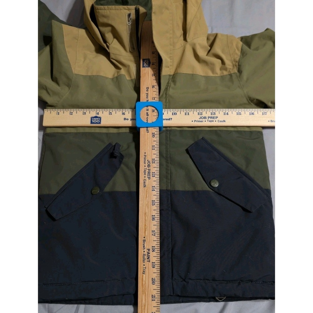 Burton Boys Symbol Snowboard Jacket XS 5/6 DryRide Colorblock Hooded Ski Coat - Picture 7 of 10